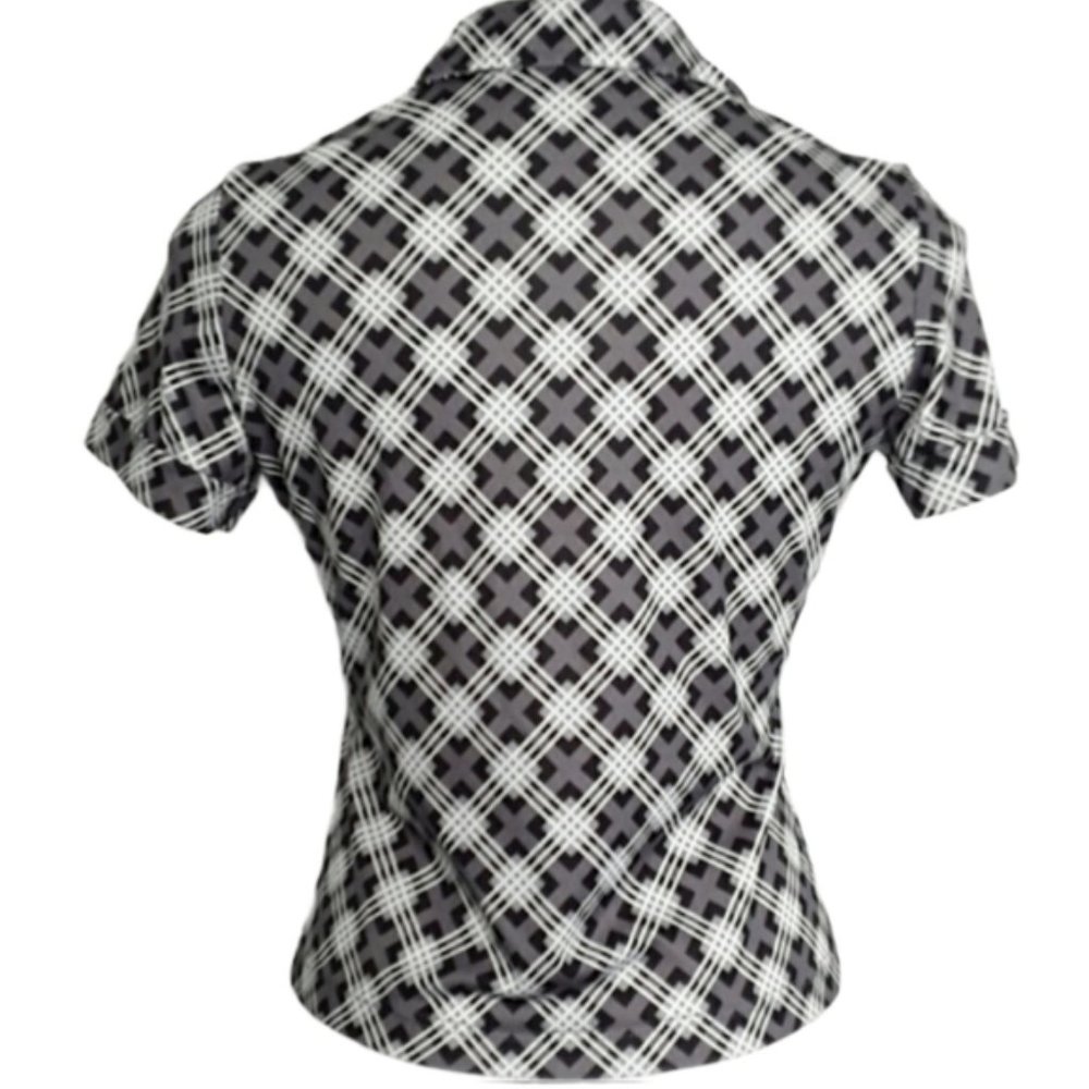 Necessary Objects Short Sleeve Pattern Shirt Euc … - image 3